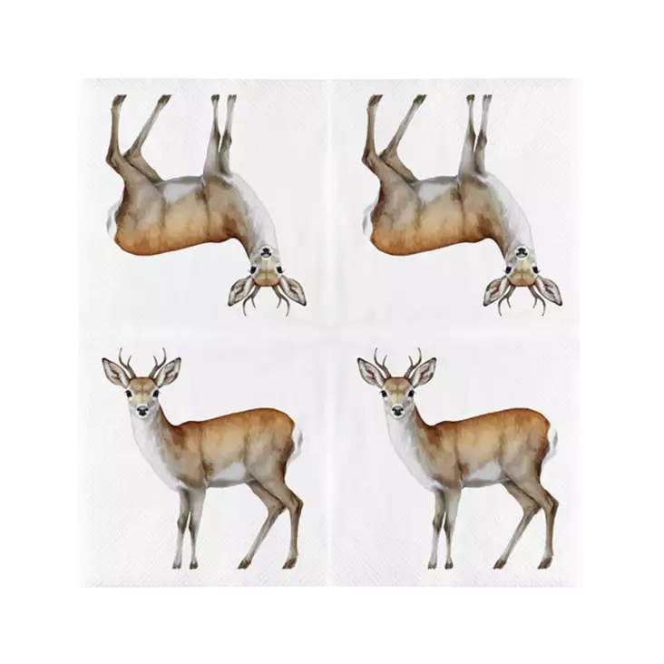 Reindeer servetter 20 st/förp - Fågelrelaterade produkter - 8714982286506 - 1