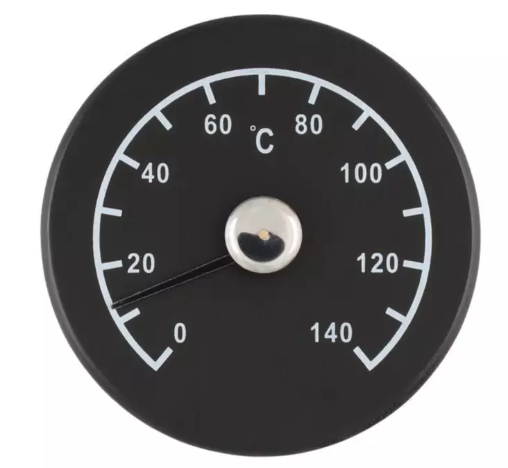 Svart bastutermometer - Bastutillbehör - 6410416406206 - 1