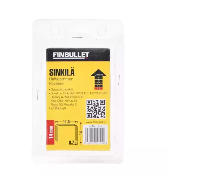 Häftpunkt 53 14MM 2000 st bredd 11,3MM - Häftapparater och klammer - 6438152027226 - 1