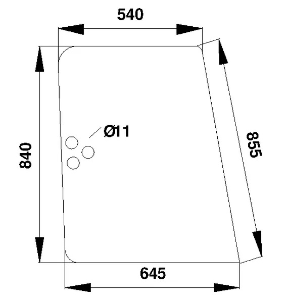 Sidofönster (Renault 7700016530) - Hytt och kaross - 3660980019446 - 1