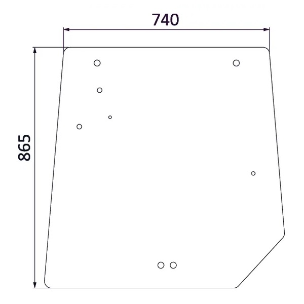Övre bakfönster (MF 4272760M1) - Hytt och kaross - 8719593558936 - 1