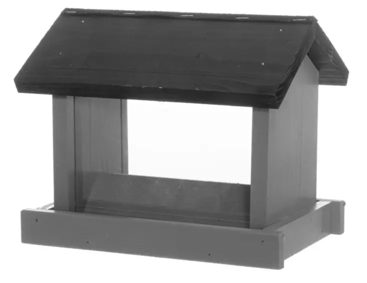 Grå trädförsedd fågelmatare - Fågelbrädor och holkar - 6410416375786 - 1