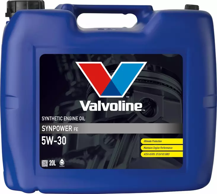Valvoline SynPower FE 5W-30 motorolja 20 l - Motoroljor - 8710941022086 - 1
