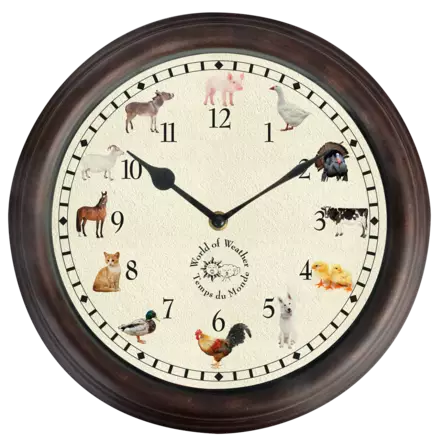 Bondgårdsdjur väggur med ljud - Gårdrelaterade produkter - 8714982161087 - 1