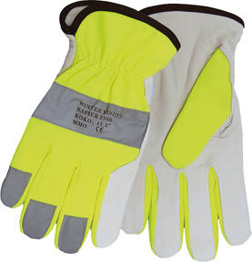 PU-läder monteringshandske med reflexfärg - Arbetshandskar - 6418326294067 - 1