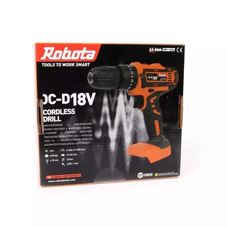 Robota batteridriven borrmaskin DC-D 18V chassi - Borrmaskiner - 6438212104027 - 2