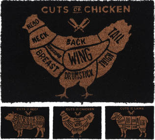 Dörrmatta Slaktare 39x59 cm - Trädgårdstextilier - 8719987269097 - 1