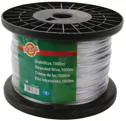 Galvaniserad ståltråd 1,50 mm 1000 m - Stängselband och -trådar - 4018653038727 - 1