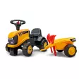 Baby JCB sparktraktor med släp - Tramptraktorer och trampbilar - 3016200021537 - 1