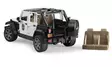 Bruder Jeep Wrangler Rubicon polisbil - Bruder arbetsmaskinsleksaker - 4001702025267 - 3