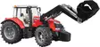 Bruder Massey Ferguson 7624 med frontlastare - Bruder arbetsmaskinsleksaker - 5700038449707 - 2