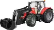 Bruder Massey Ferguson 7624 med frontlastare - Bruder arbetsmaskinsleksaker - 5700038449707 - 3