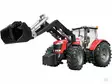 Bruder Massey Ferguson 7624 med frontlastare - Bruder arbetsmaskinsleksaker - 5700038449707 - 1