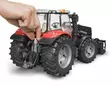 Bruder Massey Ferguson 7624 med frontlastare - Bruder arbetsmaskinsleksaker - 5700038449707 - 7