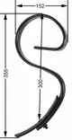 Mini S-spets 25 x 8 mm - Jordbearbetningstillbehör - 5700032573927 - 1
