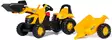 Tramptraktor JCB med frontlastare och släpvagn - Tramptraktorer och trampbilar - 4006485023837 - 1