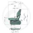 Proboss AS1480 stol med luftfjädring - Traktorsäten - 4059139380497 - 3