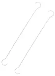 Upphängningskrok vit 60 cm 2 st/fp - Andra fästtillbehör - 6410413305427 - 1