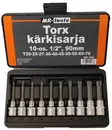 Torx hylssats 10-delar - Hylsor och satsar - 6430032155777 - 1