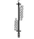 Utomhustermometer Skelett 25,5 cm - Termometrar - 6410416236087 - 1