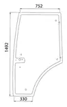 Dörrglas, höger (Claas 7700073325) - Hytt och kaross - 3660980061377 - 1