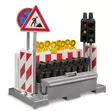Bruder byggplatsskyltset med trafikljus - Bruder arbetsmaskinsleksaker - 4001702620097 - 2