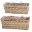 Balkonglåda Mocca 38,5x13,5x14 cm - Krukor, vaser, korgar - 6410413156067 - 1