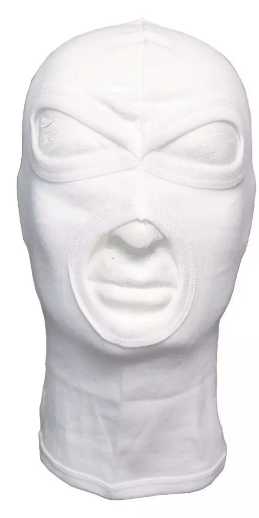 Vit 3-håls balaclava - Friluftskläder - 4044633056757 - 1