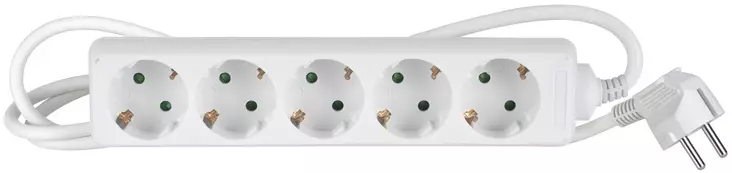 5-delad förlängningssladd 1,5m - Förlängningssladdar - 6435200256157 - 1