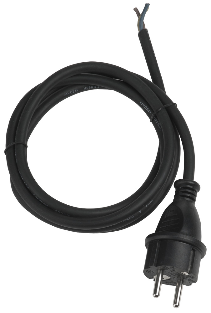 Airam gummianslutningskabel med kontakt 3X1,5mm² 3m - Kablar och ledningar - 6435200173737 - 1