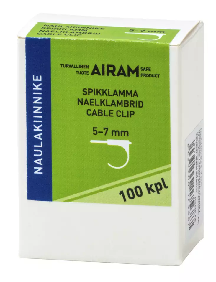 Airam spikklämma 5-7 100 st/fp - Övriga elinstallationsmaterial - 6435200175687 - 1