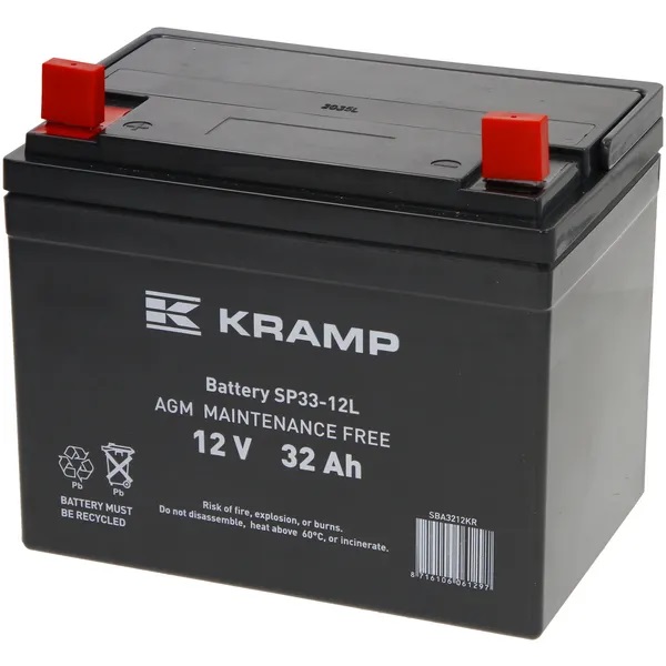 Batteri Kramp 12V 32Ah - Startbatterier - 8716106061297 - 1