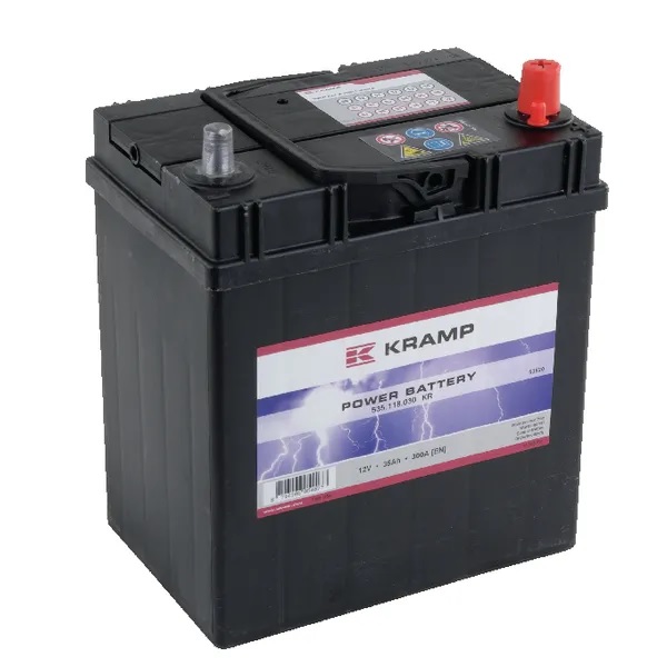 Batteri Kramp 12V 35Ah 300A - Startbatterier - 8716106054077 - 1
