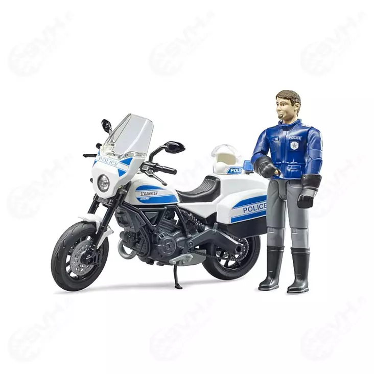 Bruder Ducati Scrambler poliscykel - Bruder arbetsmaskinsleksaker - 4001702627317 - 1