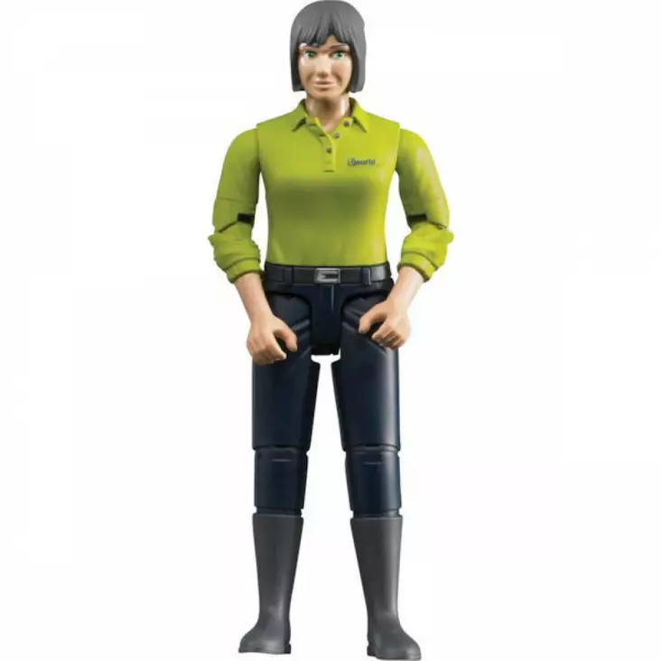 Bruder kvinnfigur med mörkblå byxor - Bruder arbetsmaskinsleksaker - 5700036446487 - 1