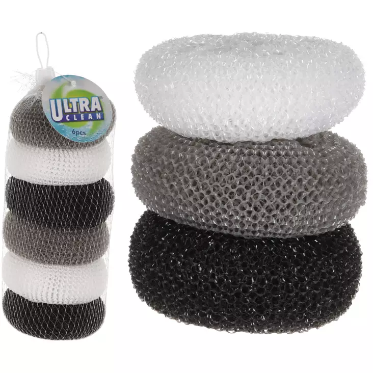Skrubbsvamp 6 st/förpackning - Diskning - 8719987838347 - 1