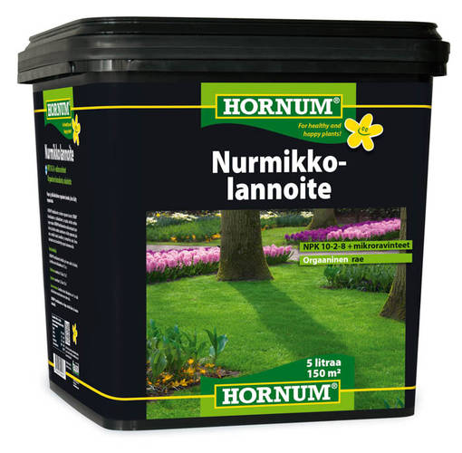 Hornum Gräsmattegödsel 5 liter - Jord och gödselmedel - 5708787400277 - 1