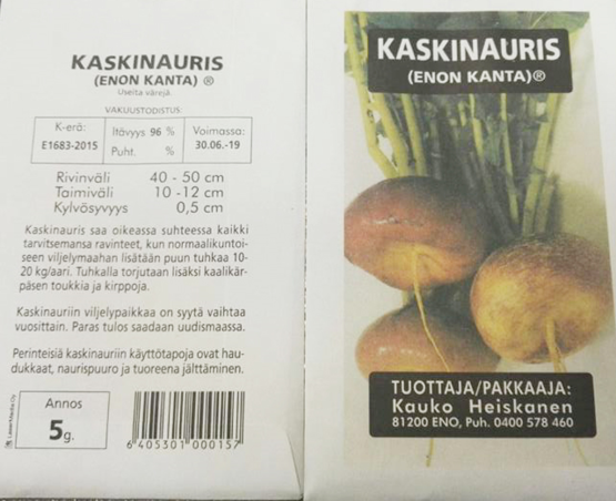 Kaskinovans fröpåse 5 g - Frön och sättpotatisar. - 6405301000157 - 1