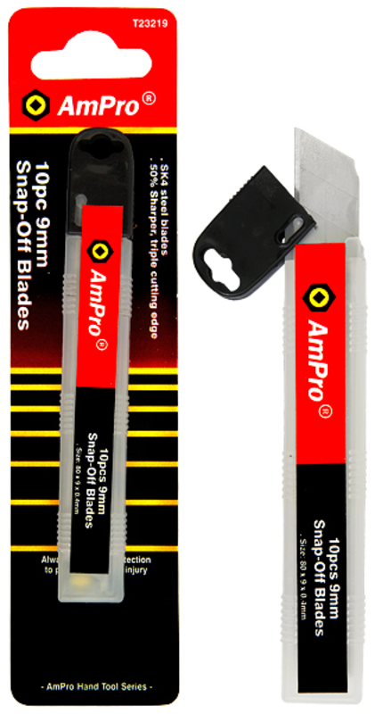 Reservblad för hobbykniv 9 mm 10 st - Knivar ja knivar - 795609232197 - 1