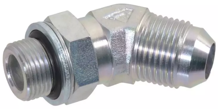 Vinkeladapter 1/2" JIC x 1/4" BSP 45° han/hane - Hydraulik - 8719593049427 - 1