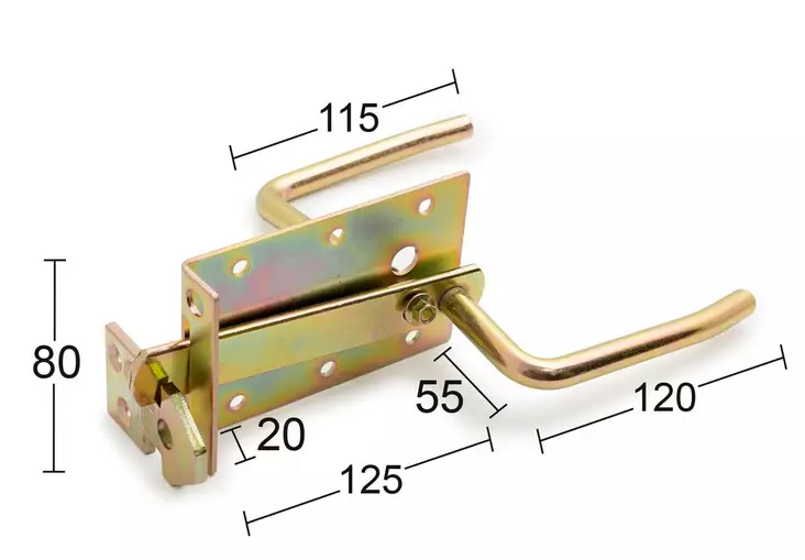 Lappisalpa 48 stål gulpassiverad - Hänglås, reglar, gångjärn - 7317900057267 - 1