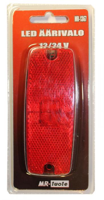 LED-markeringsljus röd 10-30V 8W - Varselljus och fyrar - 6430032151717 - 1