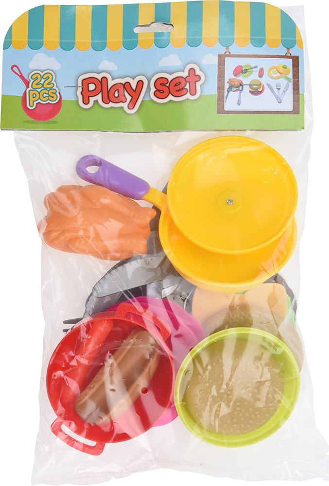 Leksaksset för kökslekar 21 delar - Inomhusleksaker - 8719987088797 - 1