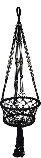 Svart makraméampel - Krukor, vaser, korgar - 8719202966947 - 1