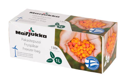 Marjukka fryspåse 1 liter 130 st - Konserveringsprodukter - 6410413200777 - 1