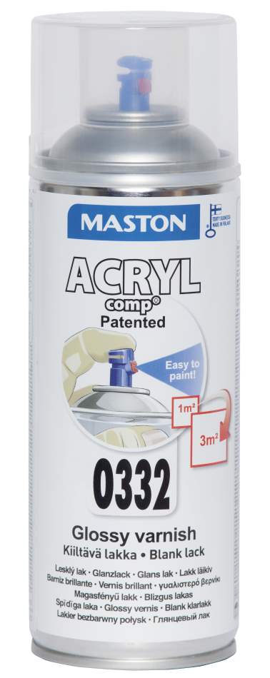 Maston sprayfärg ONE 400ml blank lack - Sprayfärger - 6412490023157 - 1