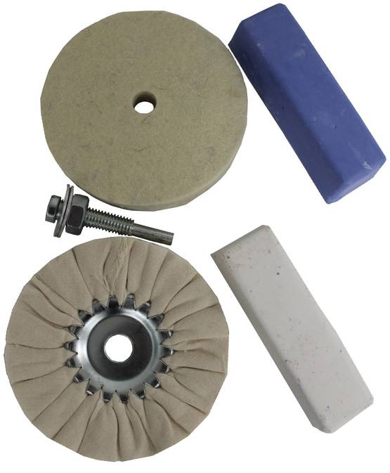 Metallpoleringsset 5-delar - Andra handverktyg - 6430032159317 - 1