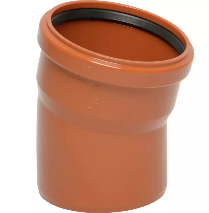 Böj 15° PVC - Avlopp och vattenlås - 5700036755367 - 1