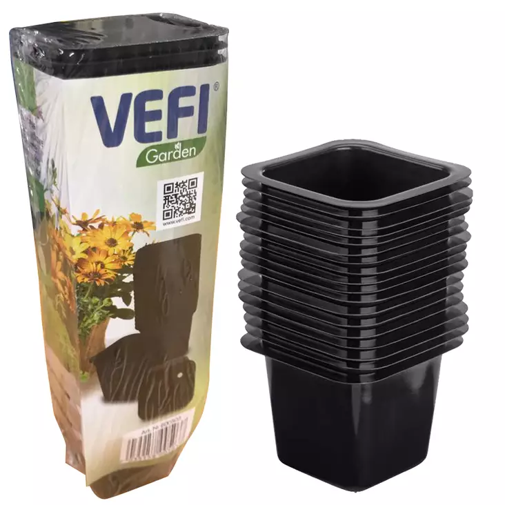 Plastkruka Vefi svart 40 st/fp - Plantuppfödning - 7035158005037 - 1