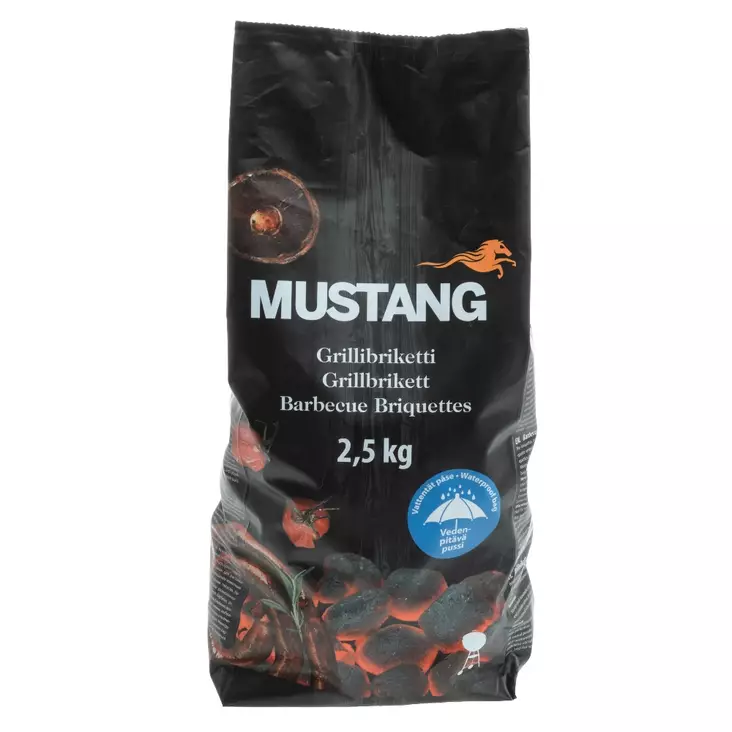 Mustang Grillbrikett 2,5 kg - Grilltillbehör - 6410412916297 - 1
